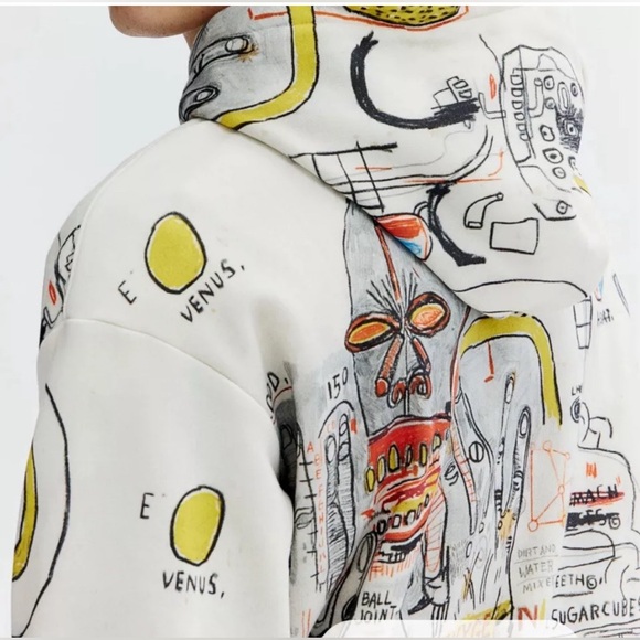 Basquiat x Ev Bravado & Tela D'Aore x H&M - Hoodie Size Medium NWT - Picture 4 of 5